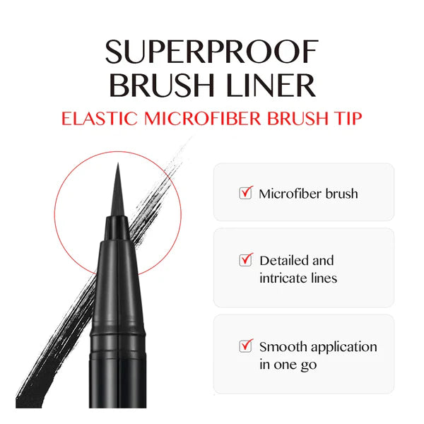 CLIO - SUPERPROOF BRUSH LINER EYE KILLER BLACK