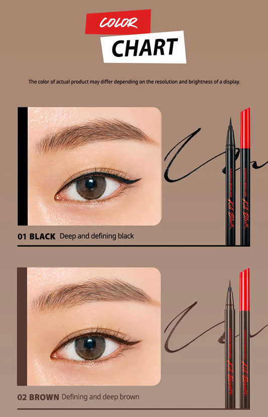 CLIO - SUPERPROOF BRUSH LINER EYE KILLER BROWN
