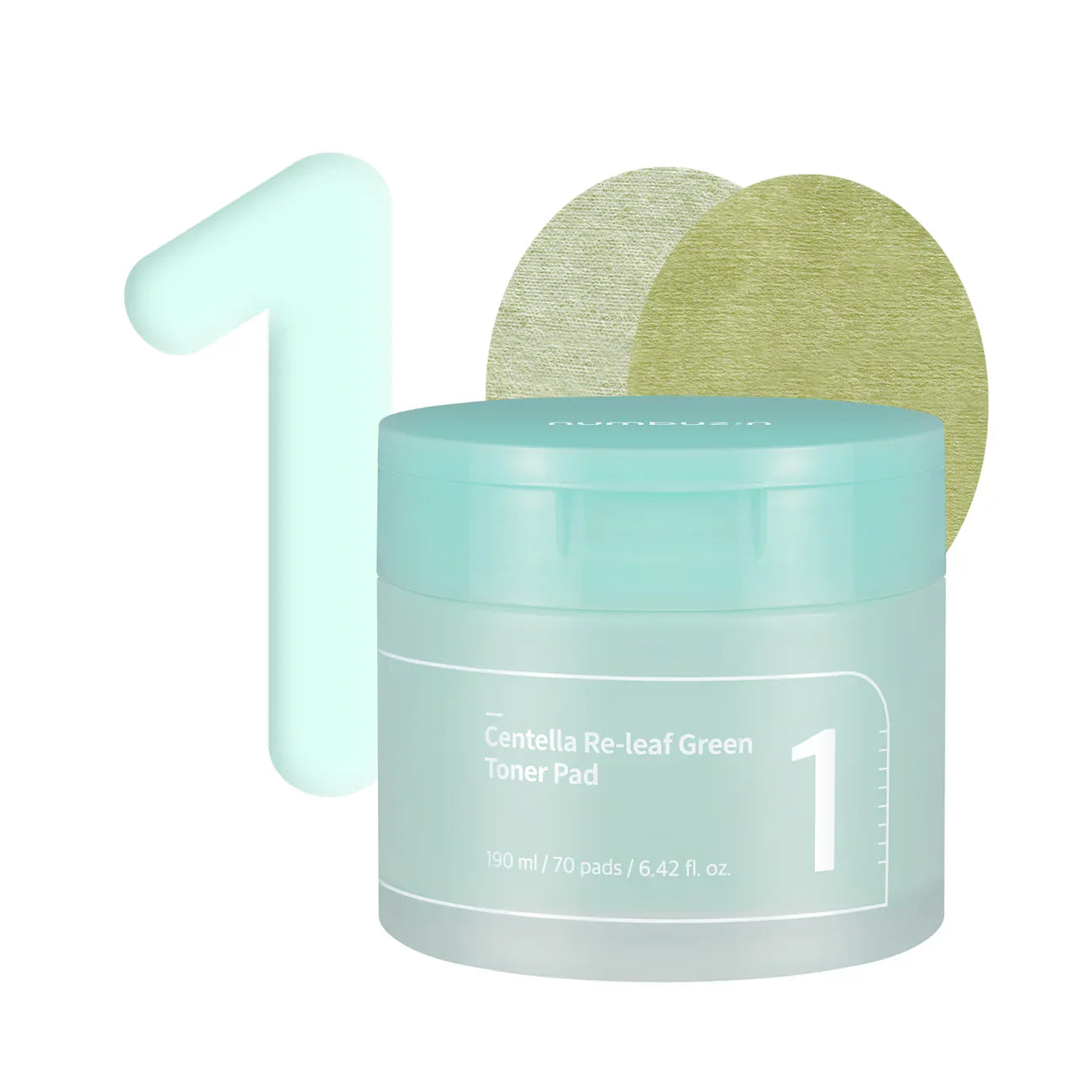 NUMBUZIN - NO.1 CENTELLA RE-LEAF GREEN TONER PADS 190ml (70pads)