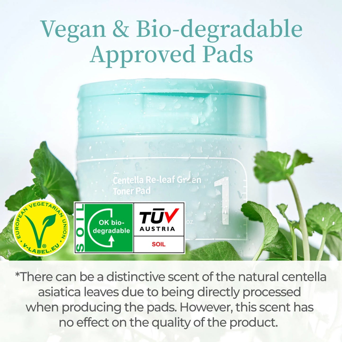 NUMBUZIN - NO.1 CENTELLA RE-LEAF GREEN TONER PADS 190ml (70pads)