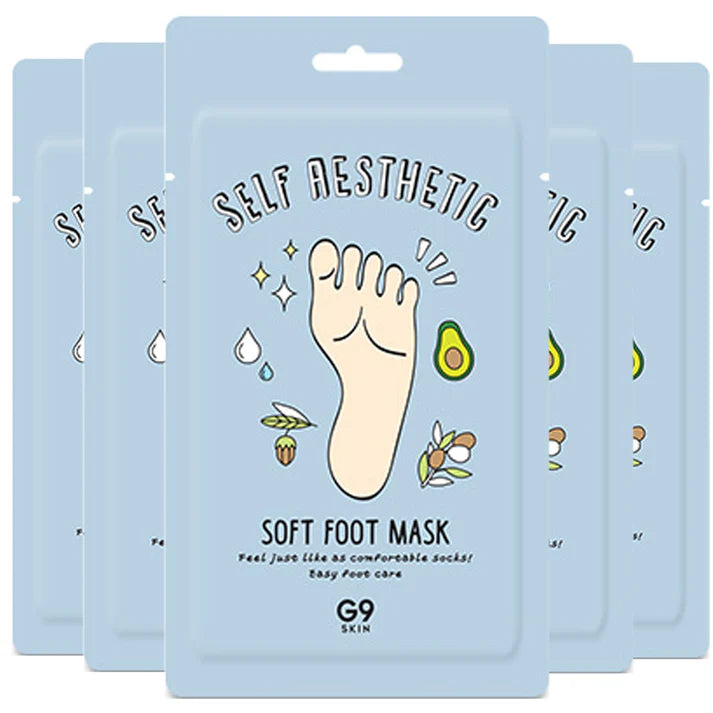 G9 SKIN - SELF AESTHETIC SOFT FOOT MASK 5P