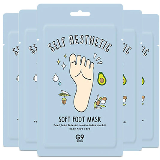 G9 SKIN - SELF AESTHETIC SOFT FOOT MASK 5P