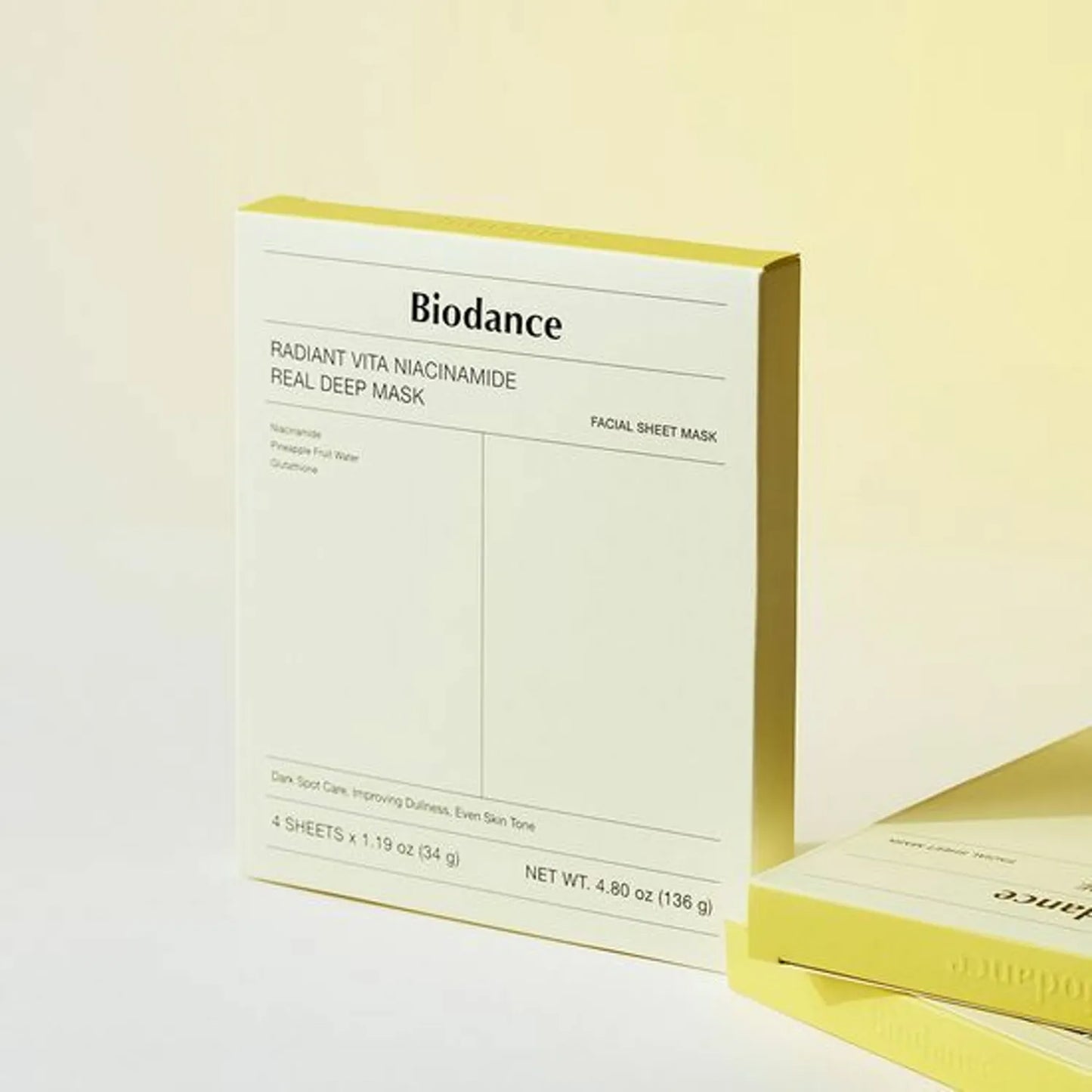 BIODANCE - RADIANT VITA NIACINAMIDE REAL DEEP MASK 4EA