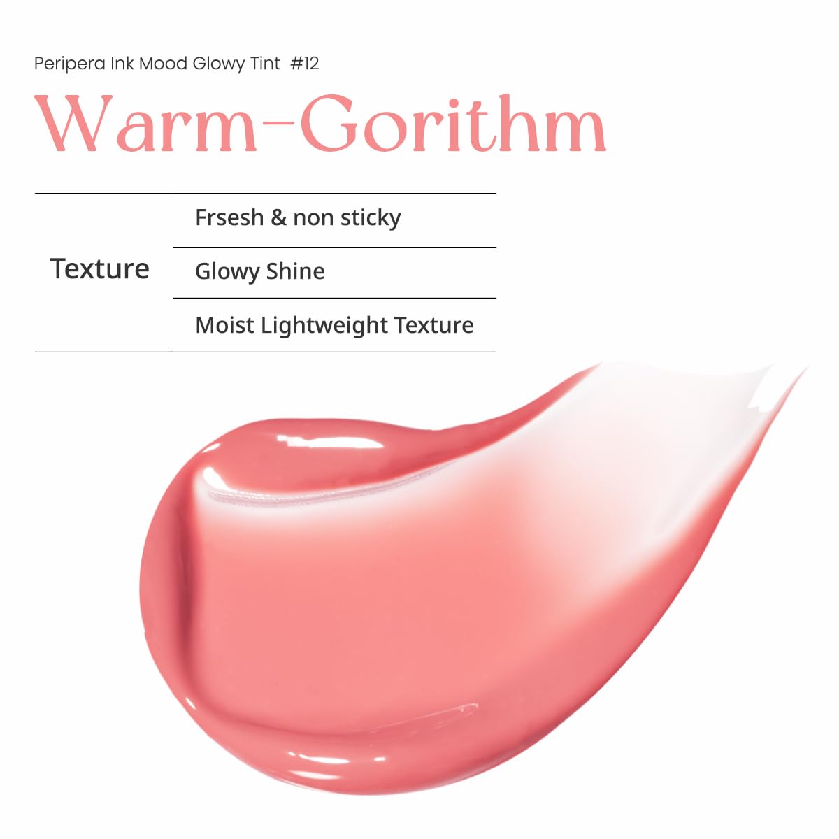 PERIPERA - INK MOOD GLOWY TINT 12 WARM-GORITHM