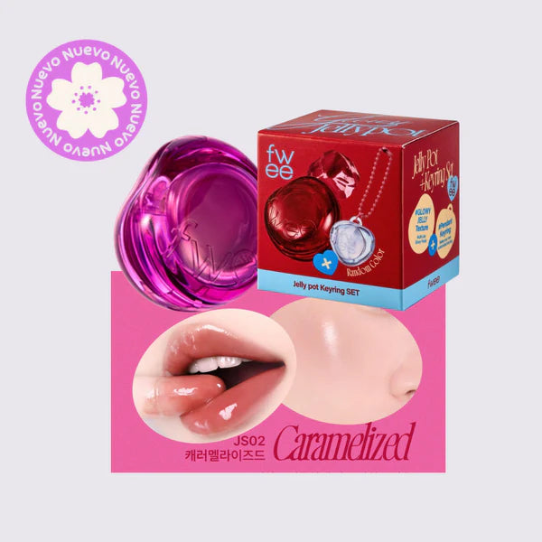FWEE - *KEYRING* LIP&CHEEK GLOWY JELLY POT JS03 COUVERTURE 4G