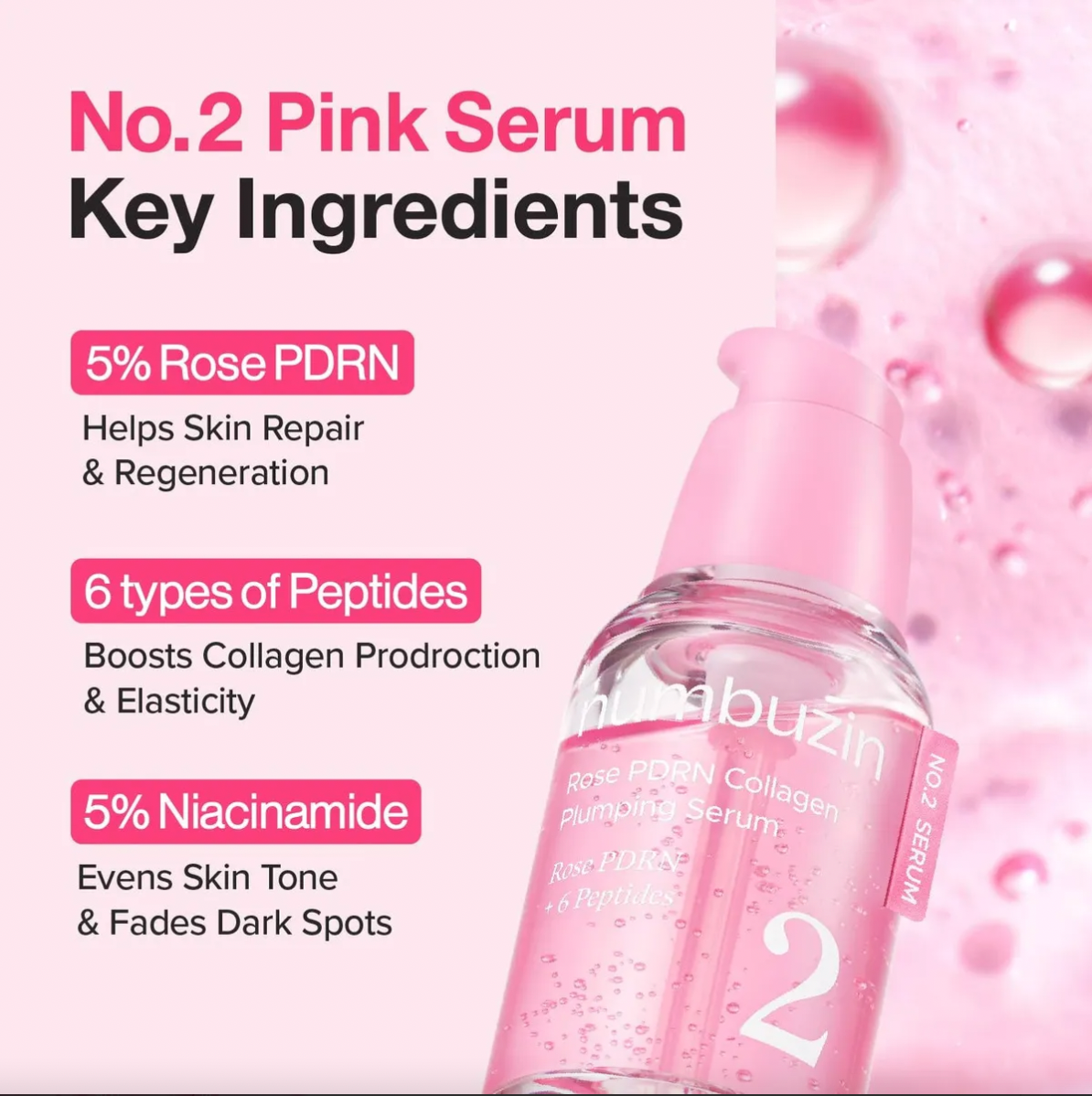 NUMBUZIN No.2 ROSE PDRN COLLAGEN SERUM 30ml