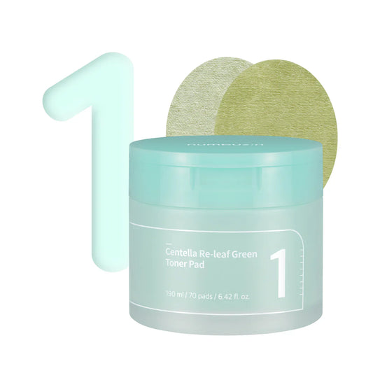 NUMBUZIN - NO.1 CENTELLA RE-LEAF GREEN TONER PADS 190ml (70pads)