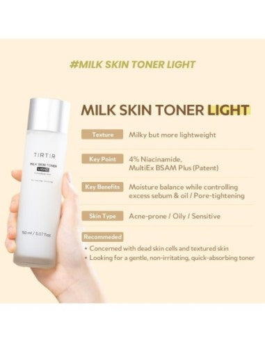 TIRTIR - MILK SKIN TONER LIGHT 150ML